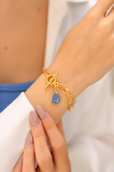 Bracciale opale blu